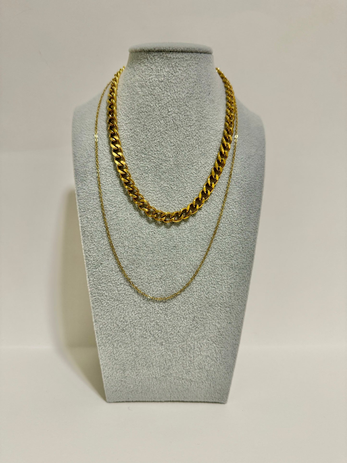 DOUBLE CHAIN NECKLACE