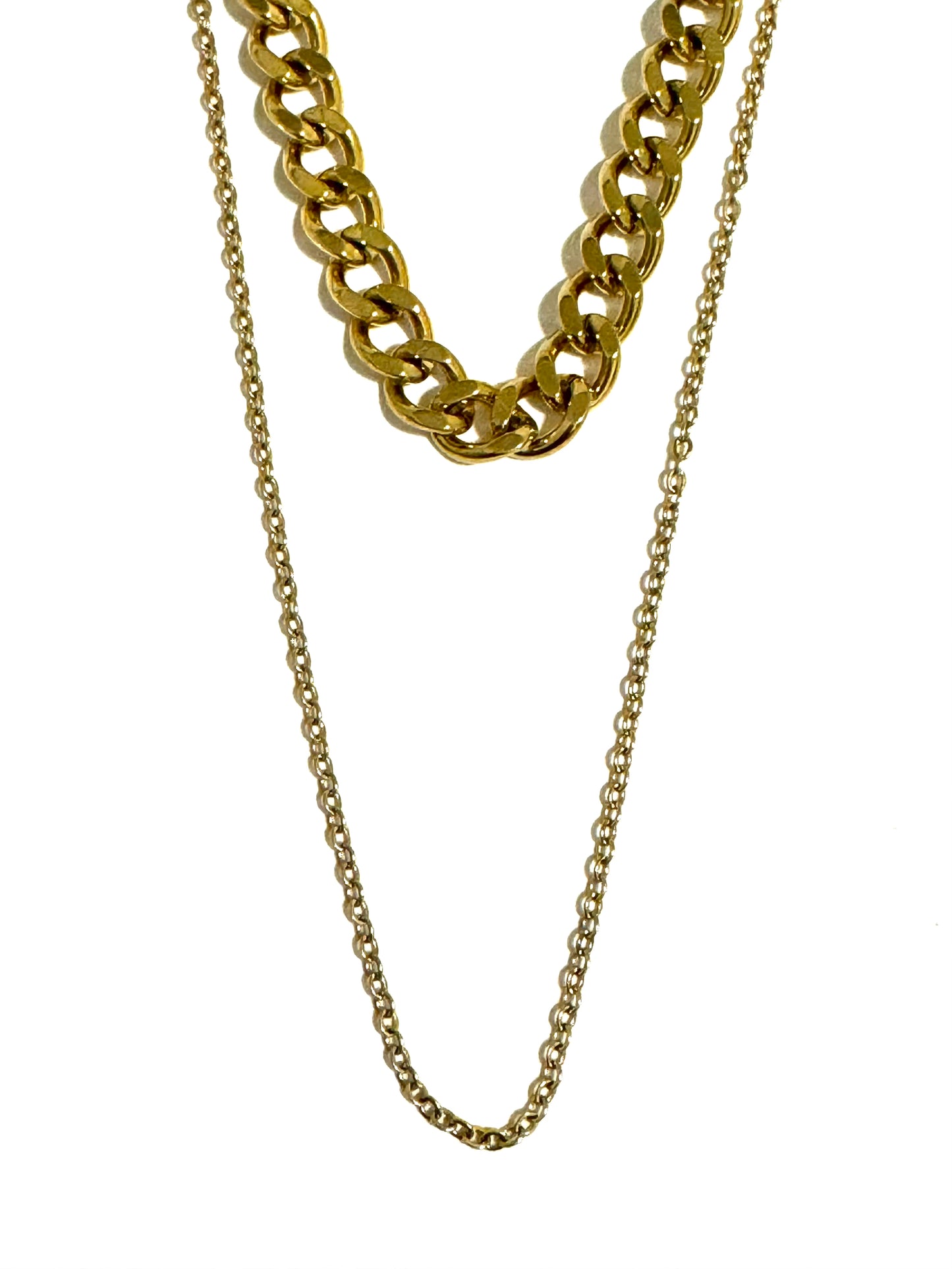 DOUBLE CHAIN NECKLACE